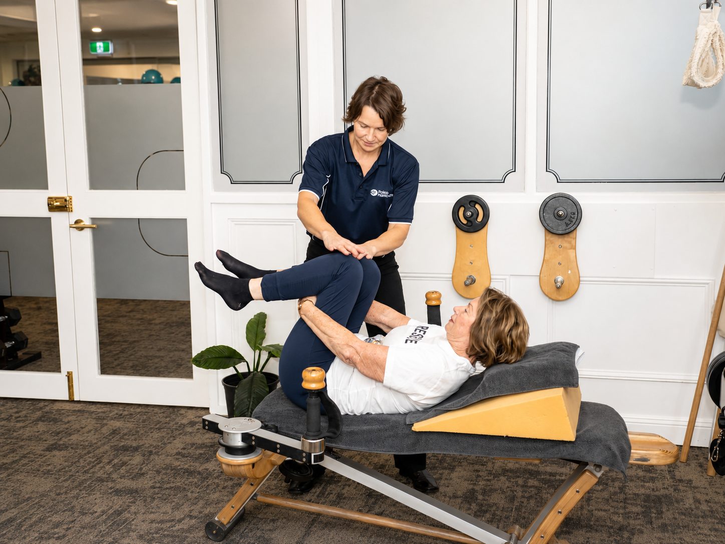A hands-on session in the GYROTONIC studio